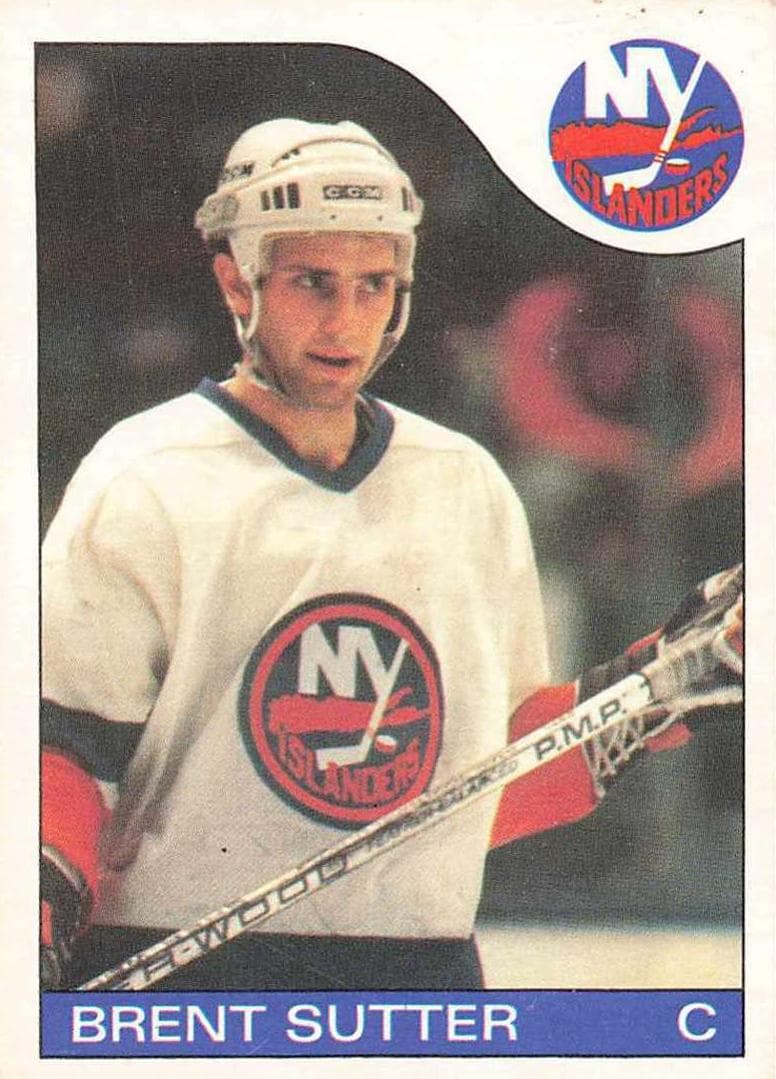 Brent Sutter 1985 topps O-Pee-Chee
