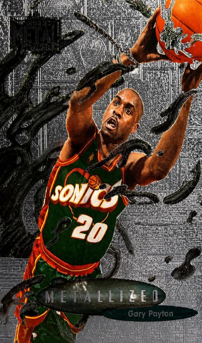 Gary Payton 1996 fleer Metal