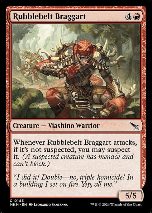 Rubblebelt Braggart 2024 Magic: The Gathering Murders at Karlov Manor
