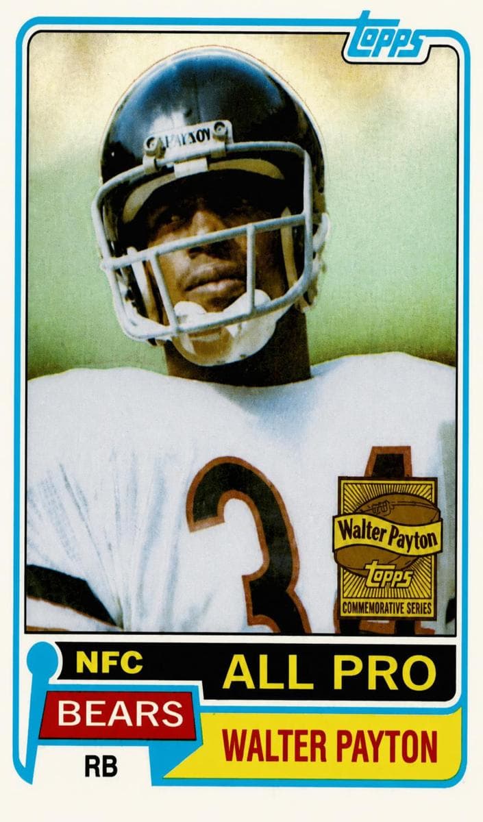 Walter Payton 2001 topps