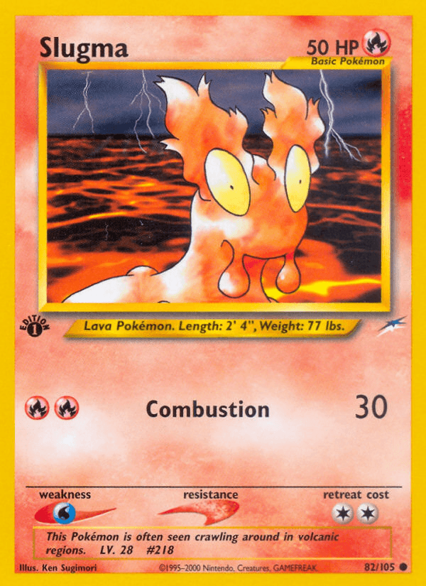 Slugma 2002 Pokemon Neo Destiny