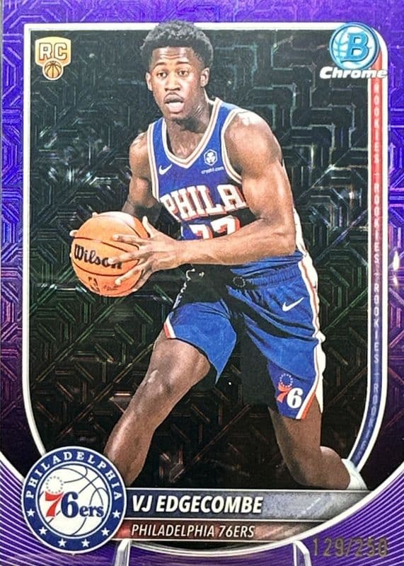 VJ Edgecombe 2025 bowman Bowman Chrome example 1