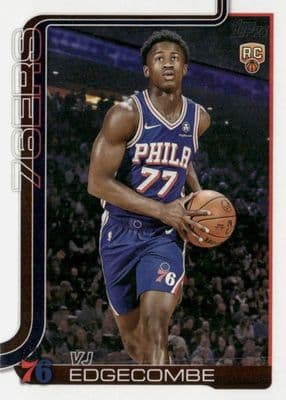 VJ Edgecombe trading card