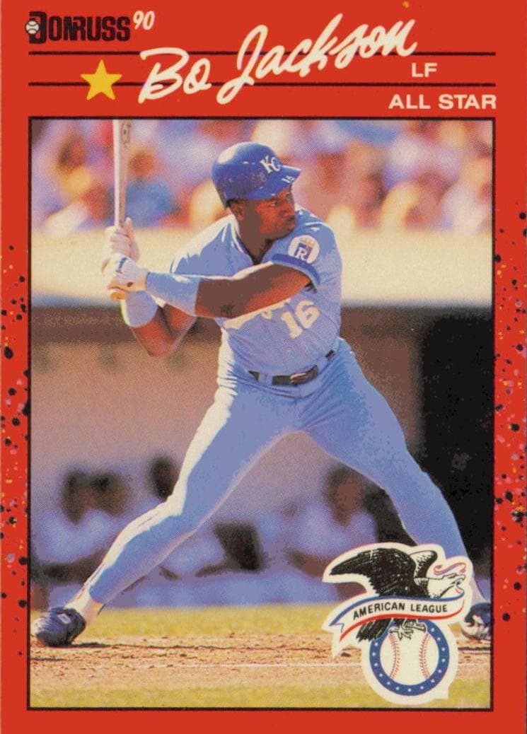 Bo Jackson 1990 panini Donruss