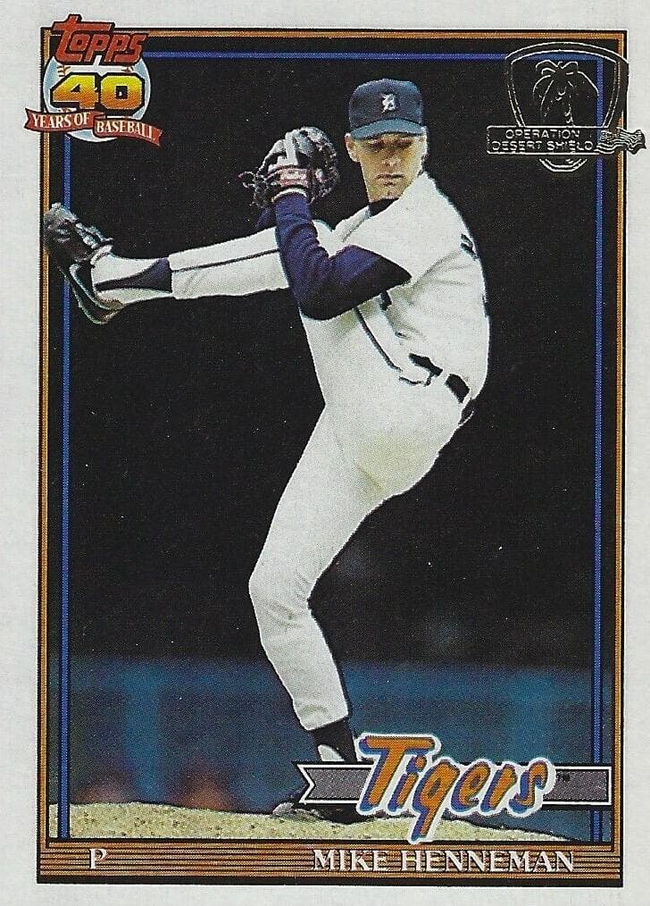 Mike Henneman 1991 topps Topps