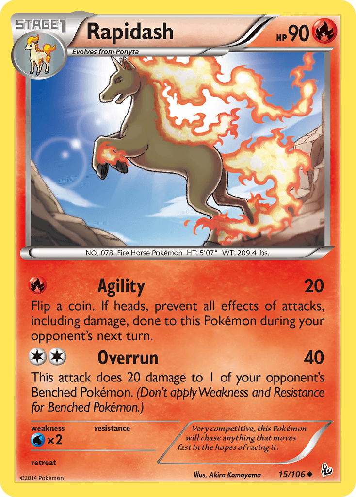 Rapidash 2002 Pokemon Japanese E-Card Sample