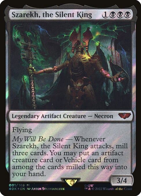 Szarekh, the Silent King 2022 Magic: The Gathering Warhammer 40,000