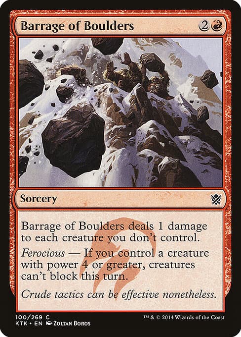 Barrage of Boulders #100