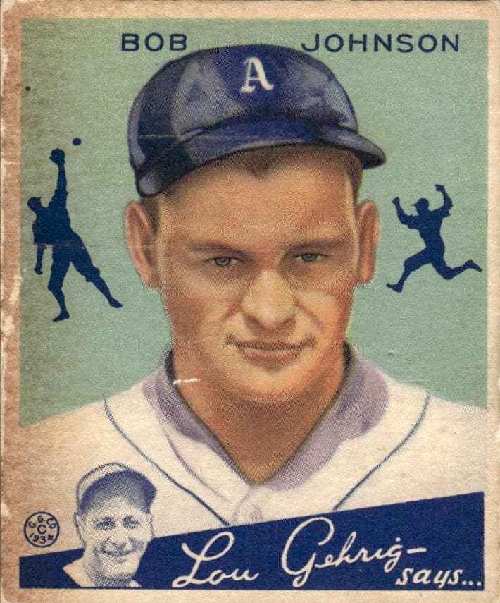 Bob Johnson 1934 unknown Goudey
