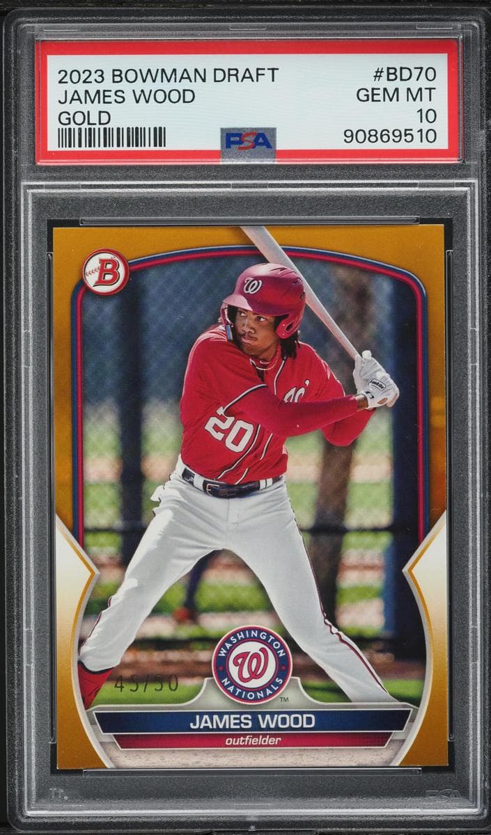 James Wood 2023 bowman Bowman Draft