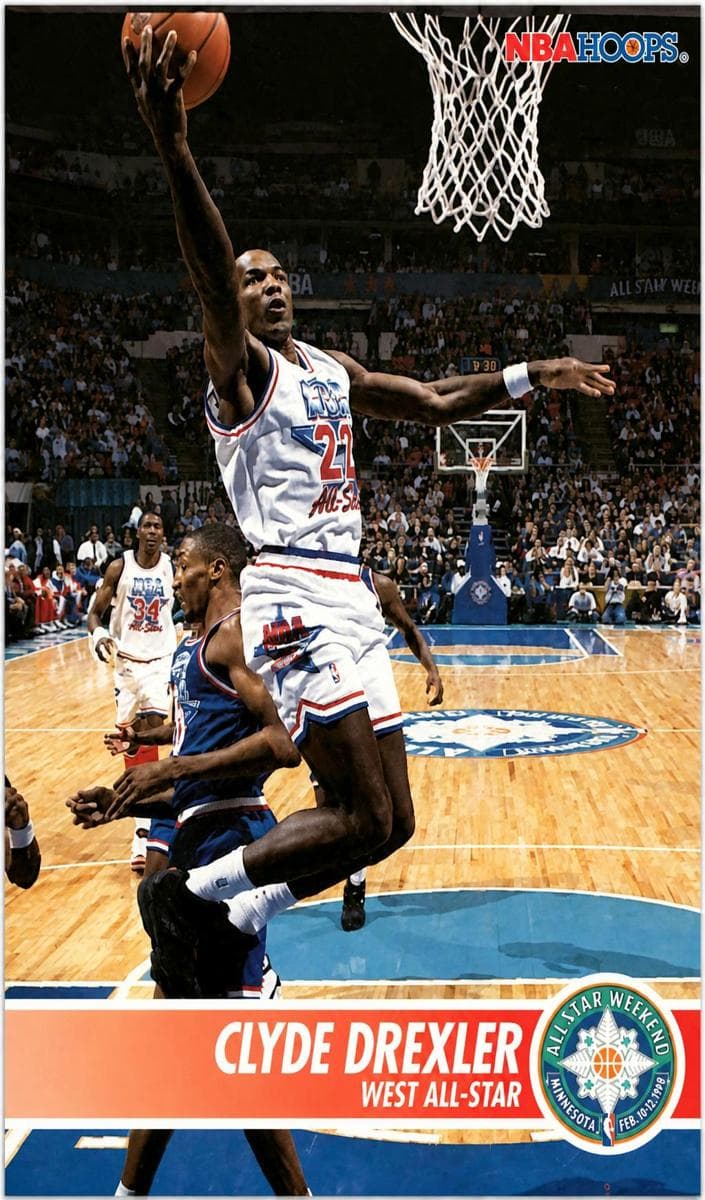 Clyde Drexler 1994 panini Hoops