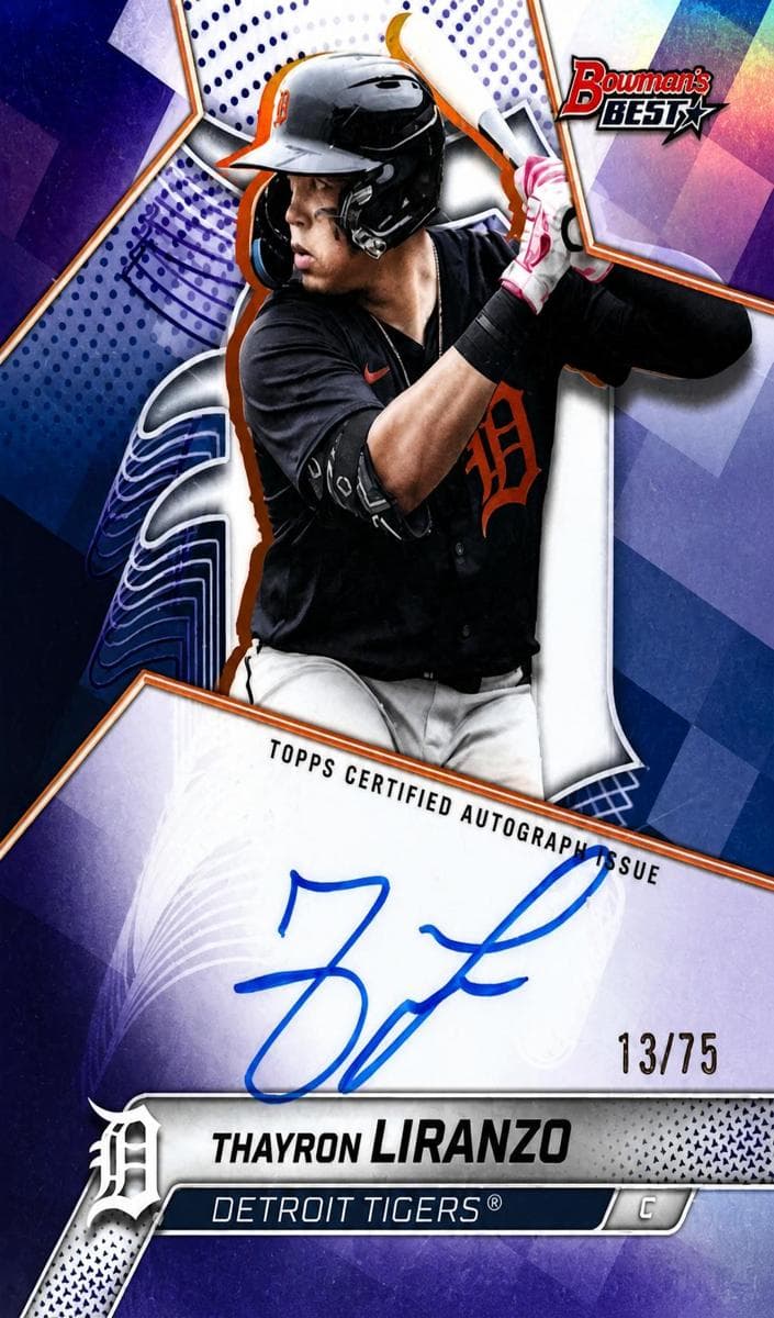 Thayron Liranzo trading card