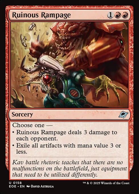 Ruinous Rampage 2025 Magic: The Gathering Edge of Eternities