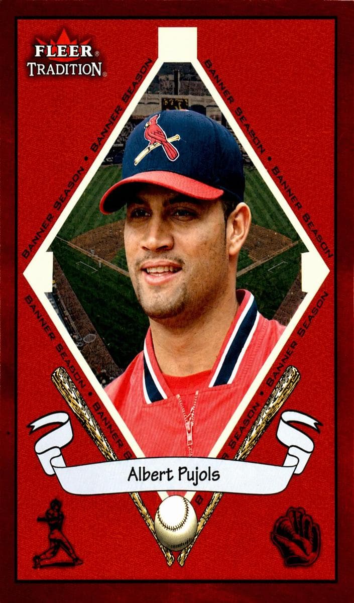Albert Pujols 2002 fleer Fleer Tradition