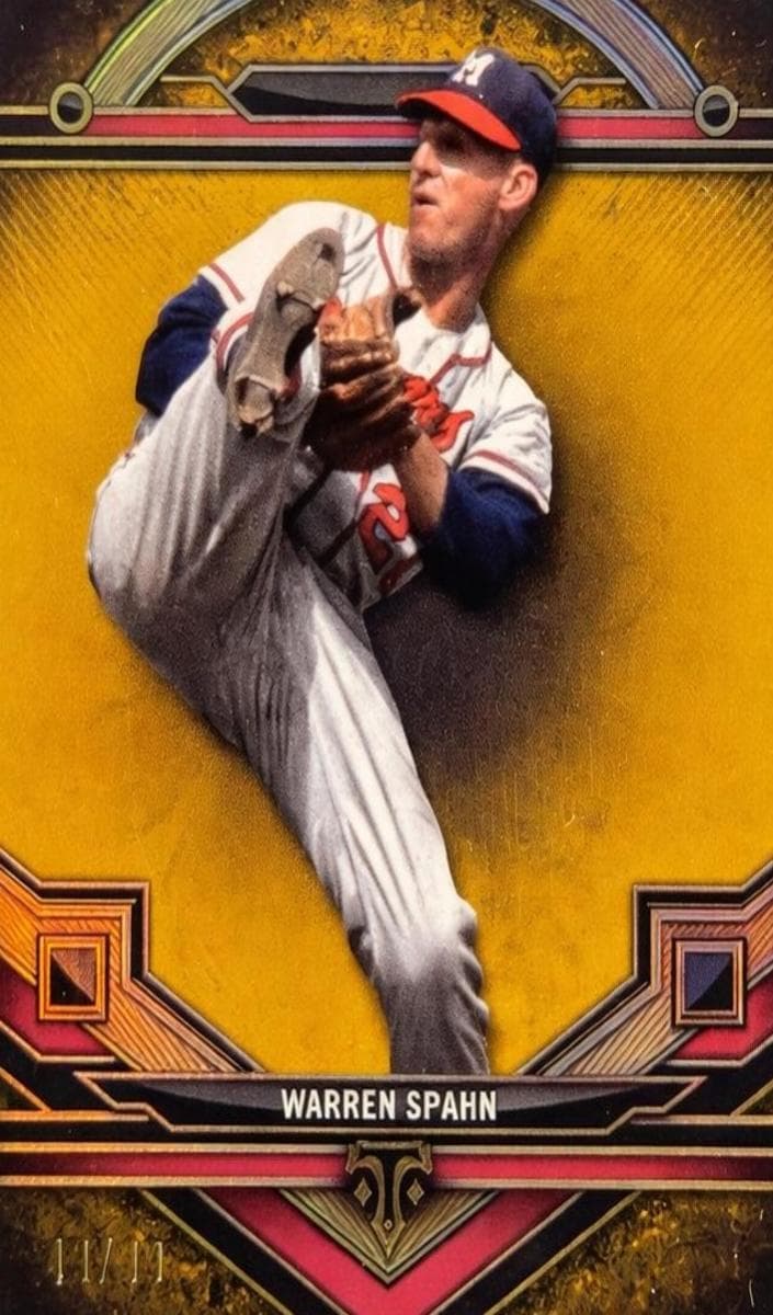 Warren Spahn 2024 topps Topps Triple Threads