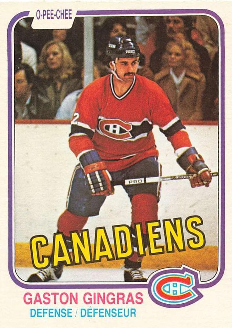 Gaston Gingras 1981 topps O-Pee-Chee
