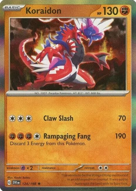 Koraidon trading card