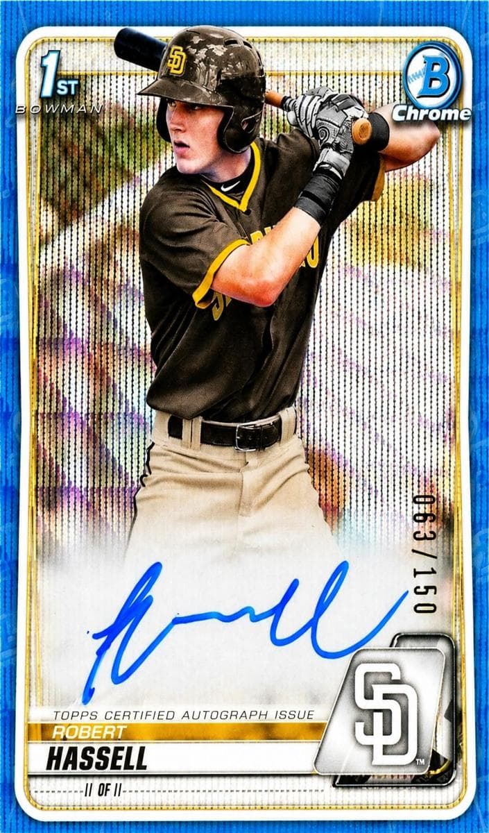 Robert Hassell 2020 bowman Bowman Draft