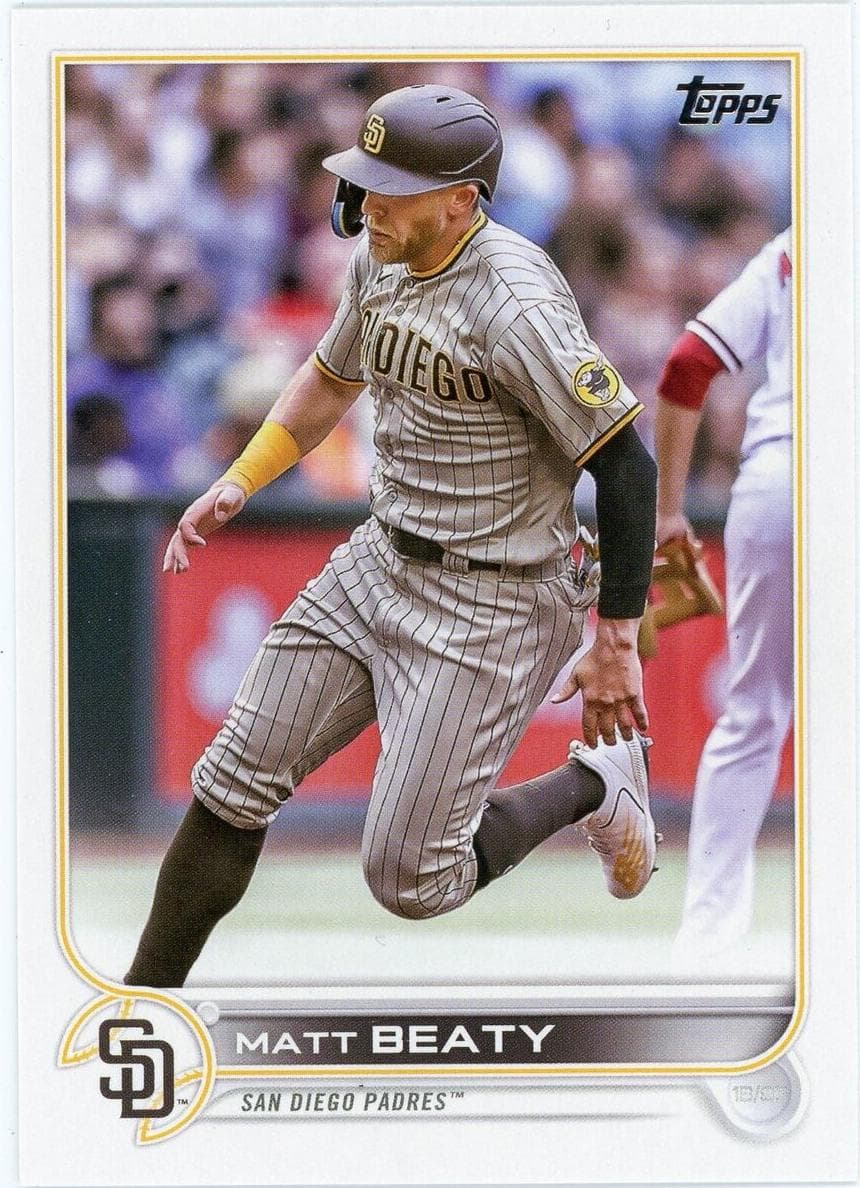 Matt Beaty 2022 topps Topps Update