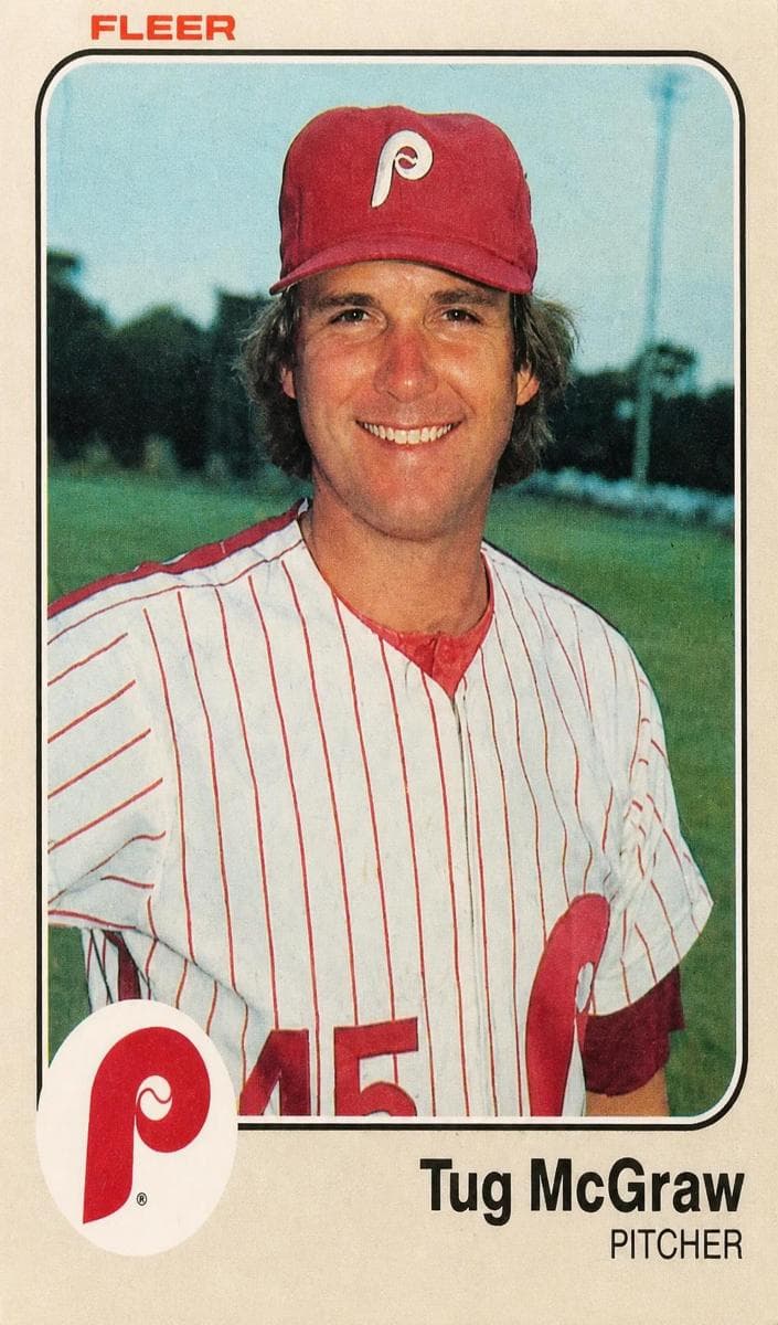 Tug McGraw trading card