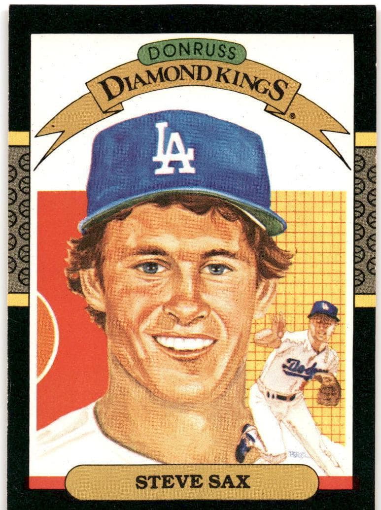 Steve Sax 1987 leaf Leaf