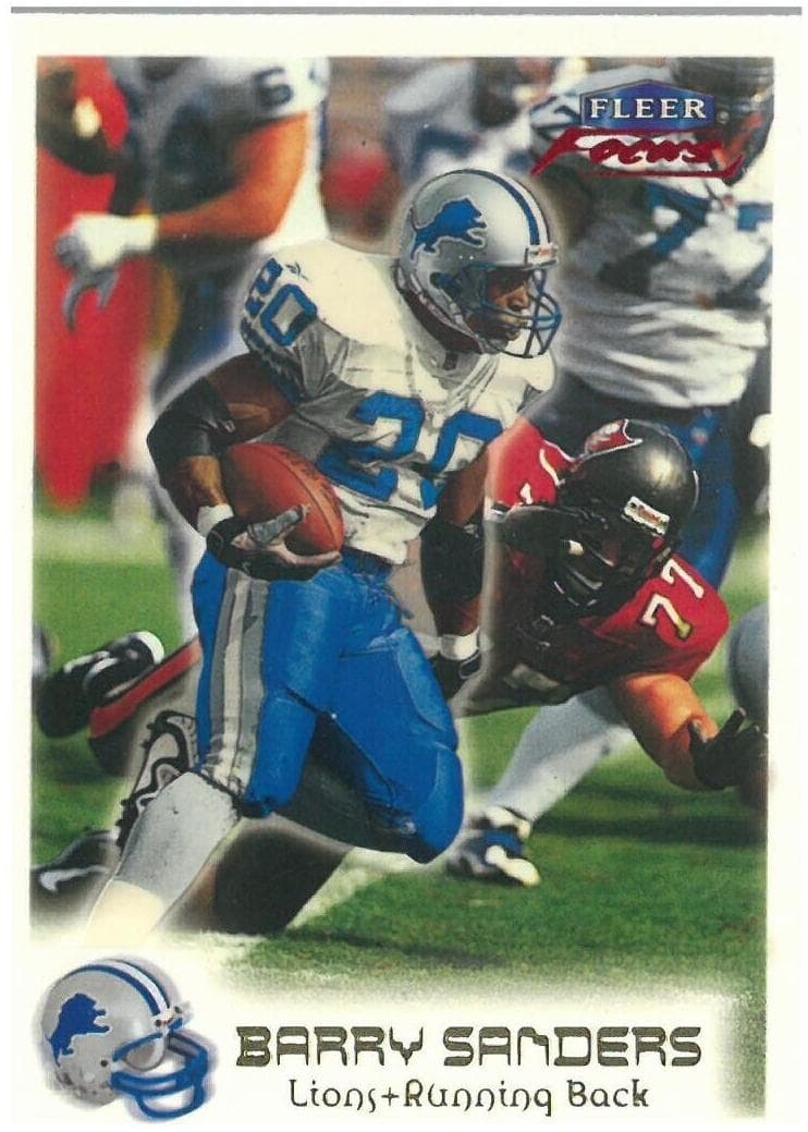 Barry Sanders 1999 fleer