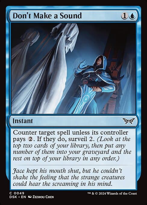 Don't Make a Sound 2024 Magic: The Gathering Duskmourn: House of Horror