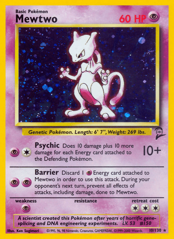 Mewtwo 2000 Pokemon Base Set 2