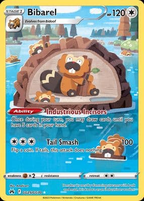 Bibarel trading card
