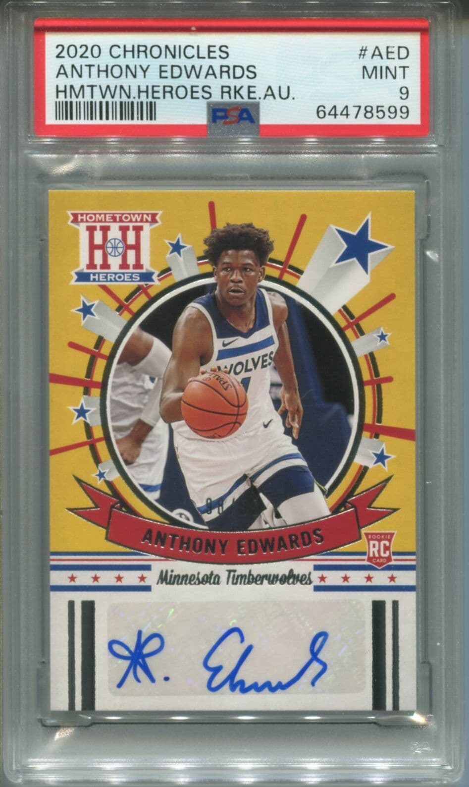 Anthony Edwards 2020 panini