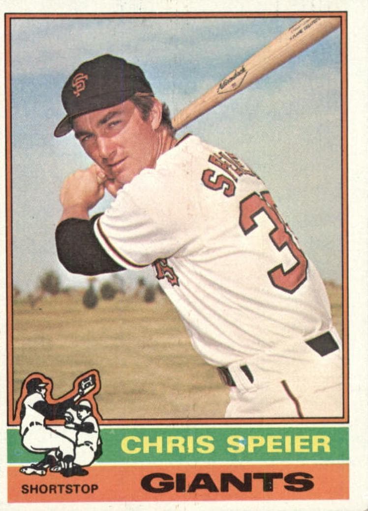 Chris Speier 1976 topps Topps