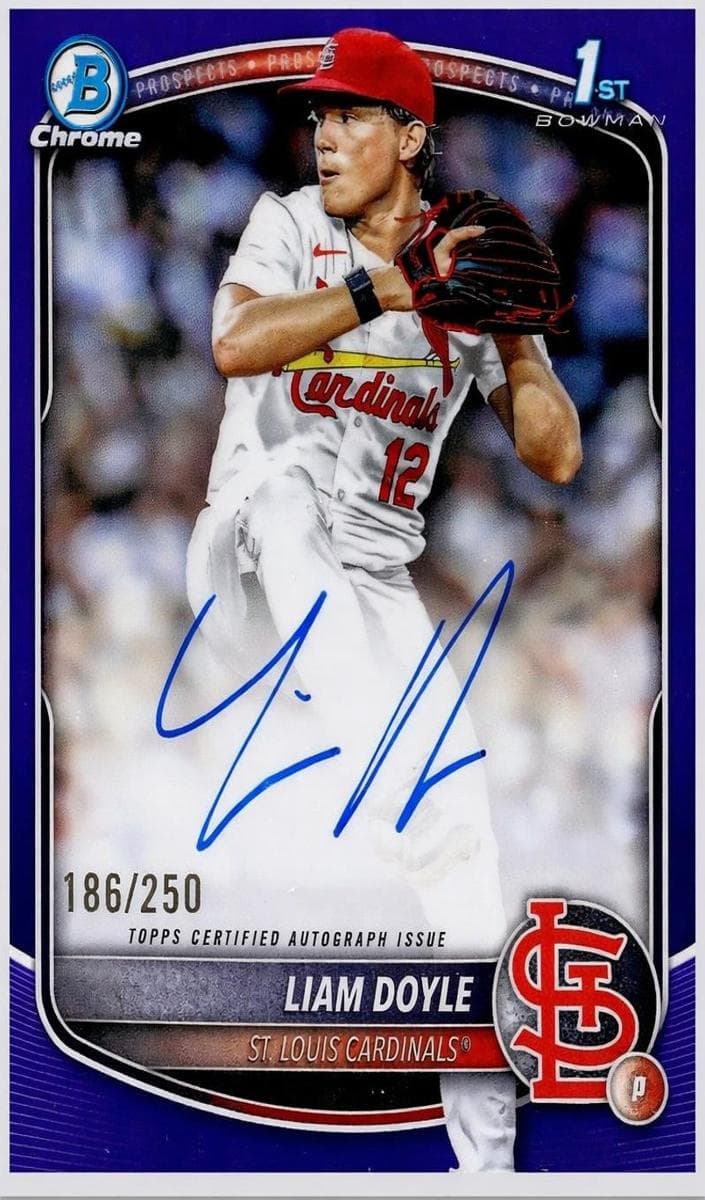 Liam Doyle 2025 bowman Bowman Draft Chrome