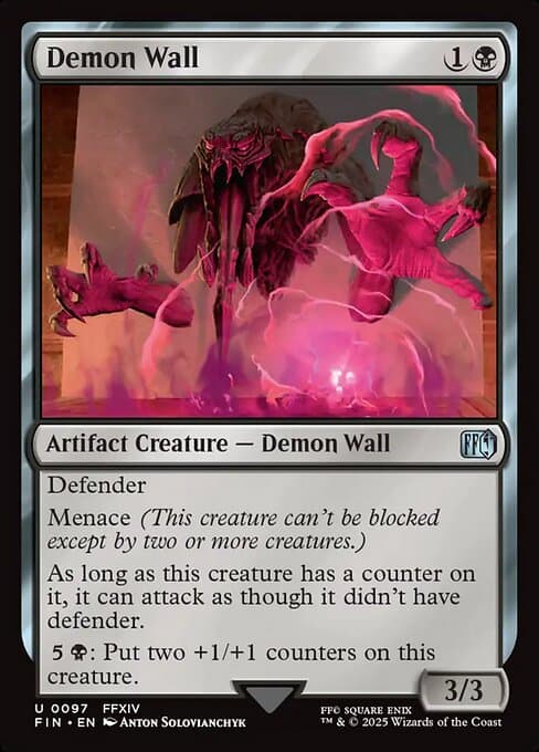 Demon Wall 2025 Magic: The Gathering