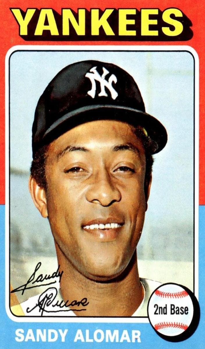 Sandy Alomar 1975 topps Topps