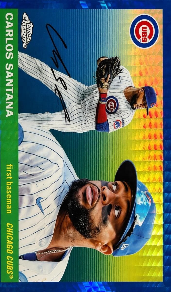 Carlos Santana trading card