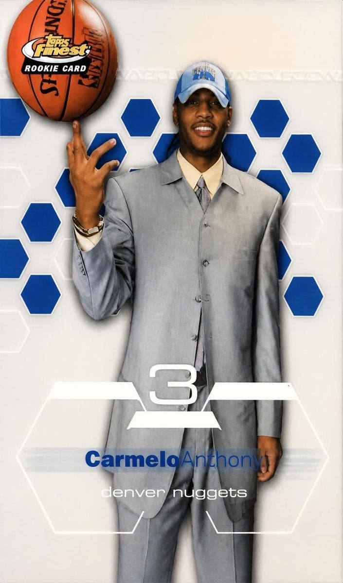 Carmelo Anthony 2002 topps Finest