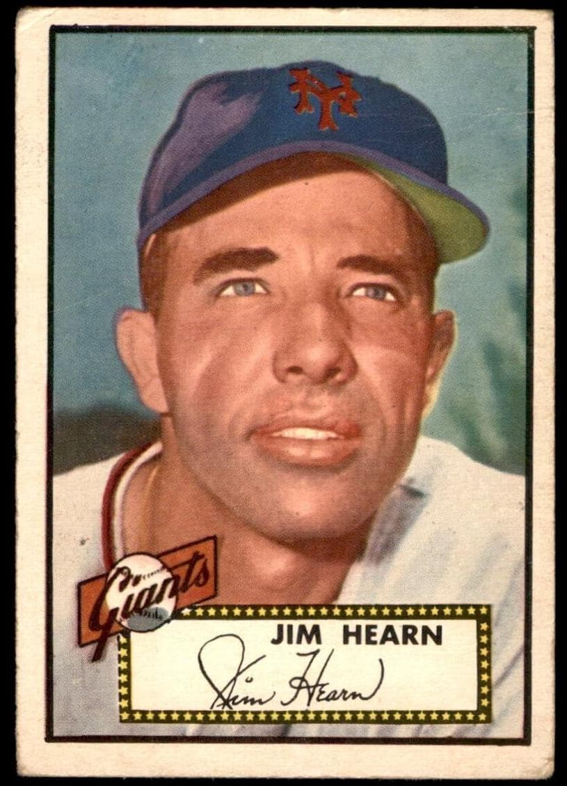 Jim Hearn 1952 topps Topps