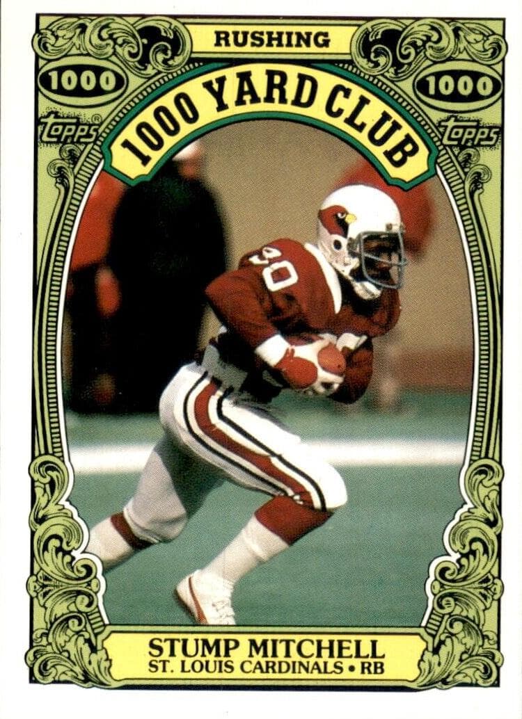 Stump Mitchell trading card
