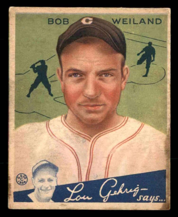 Bob Weiland 1934 unknown Goudey