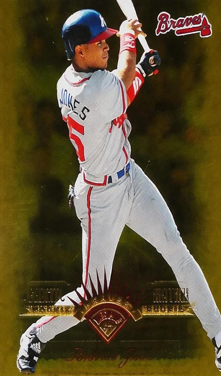 Andruw Jones 1997 leaf Leaf