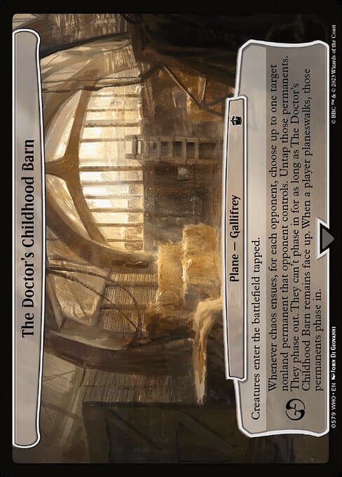 The Doctor's Childhood Barn 2023 Magic: The Gathering Doctor Who