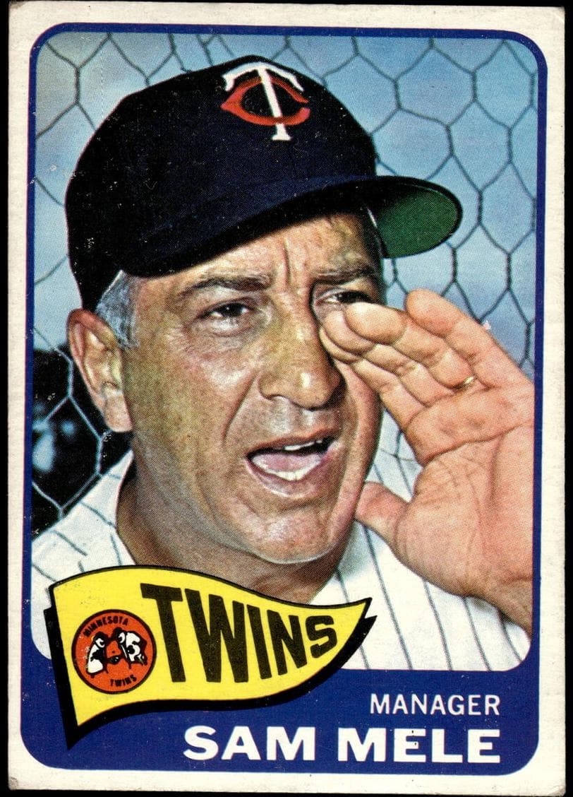Sam Mele 1965 topps Topps