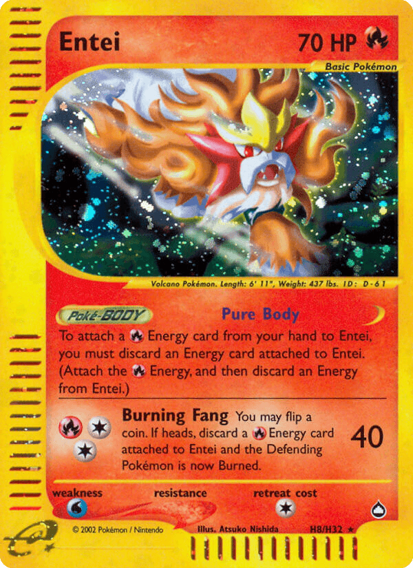 Entei 2003 Pokemon Aquapolis