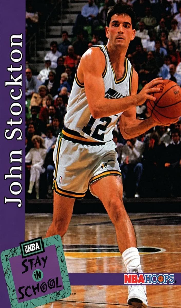 John Stockton 1992 panini Hoops