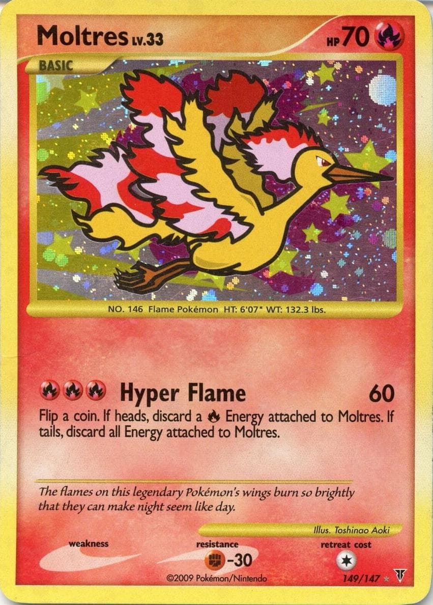 Moltres trading card