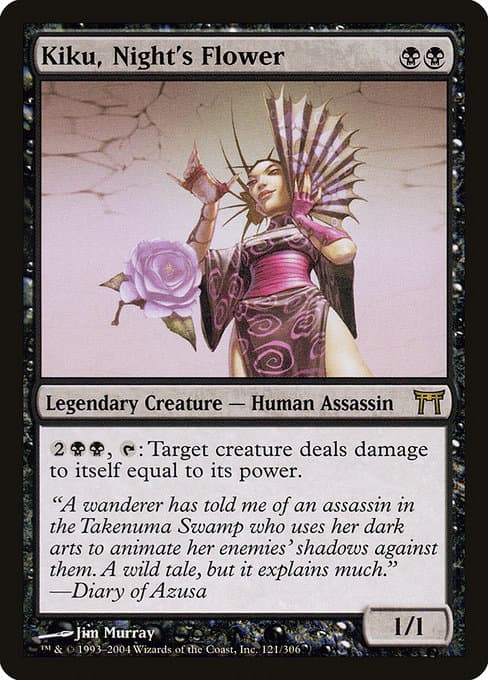Kiku, Night's Flower 2004 Magic: The Gathering Champions of Kamigawa