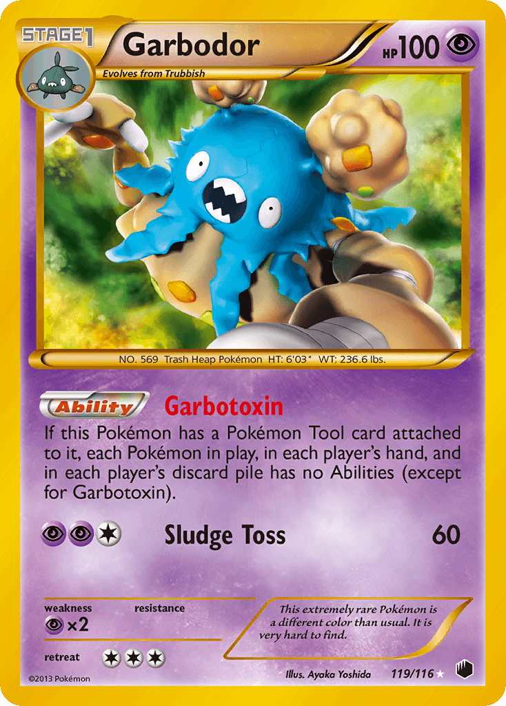 Garbodor 2013 Pokemon Plasma Freeze