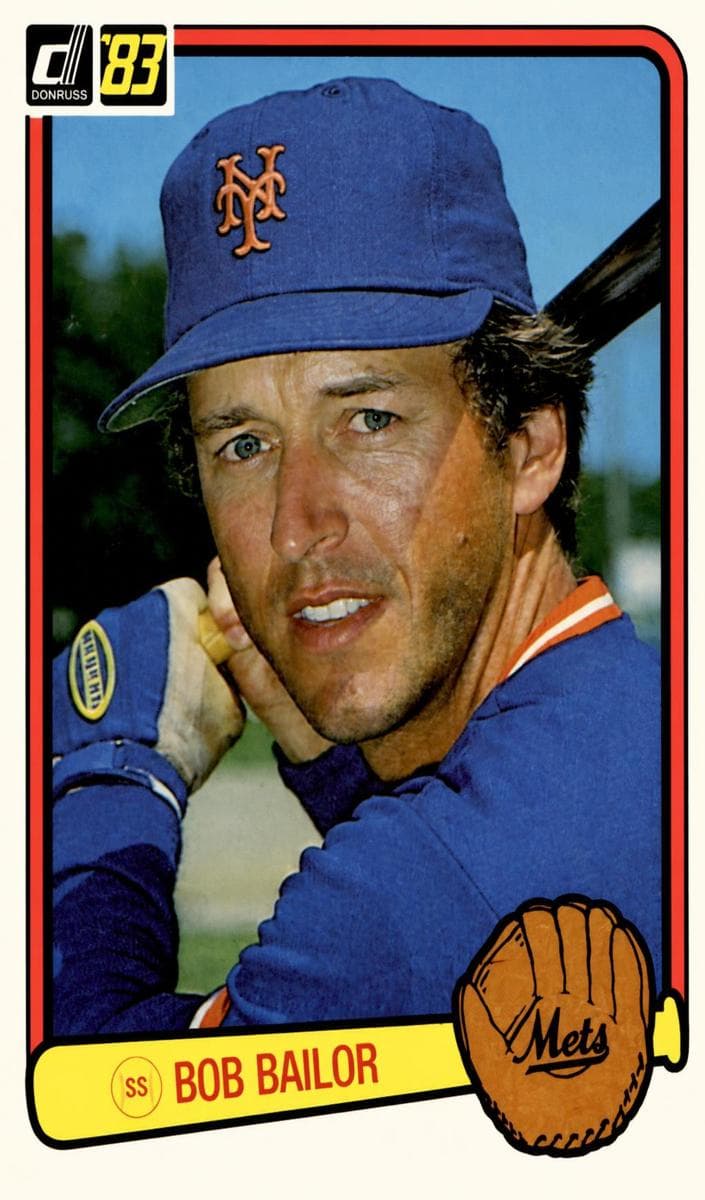 Bob Bailor 1983 panini Donruss