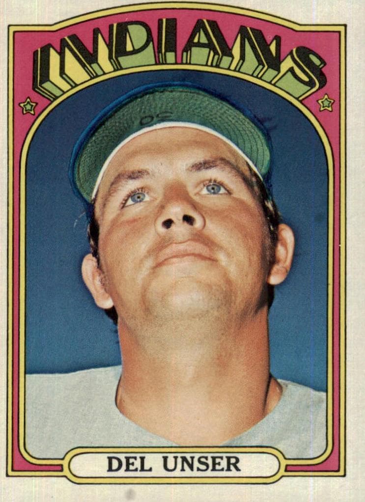 Del Unser 1972 topps Topps