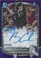 Billy Carlson trading card